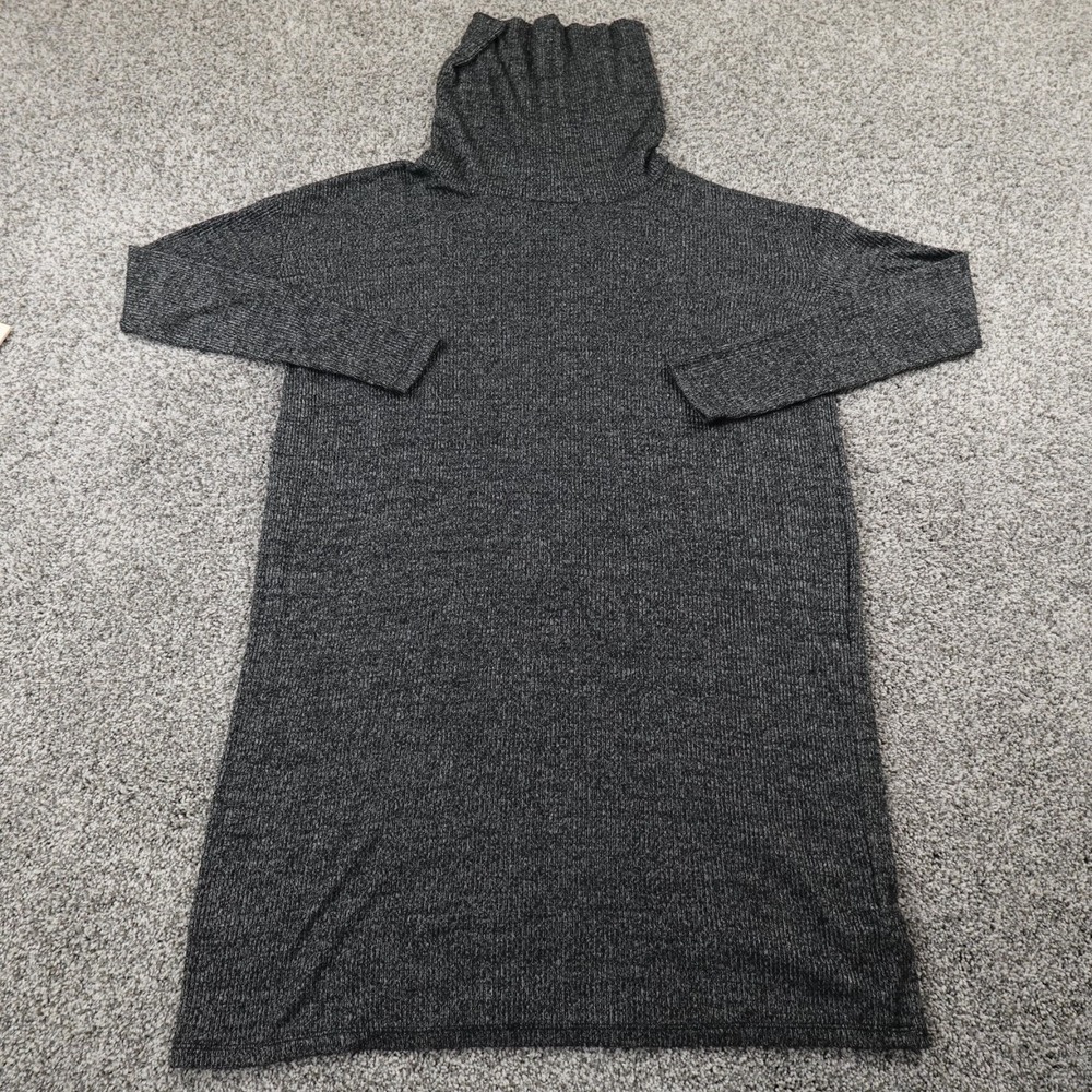 Gap Sweater Womens M Gray Ragg Turtleneck Cowl Tunic Dress Pullover Sweatshirt
